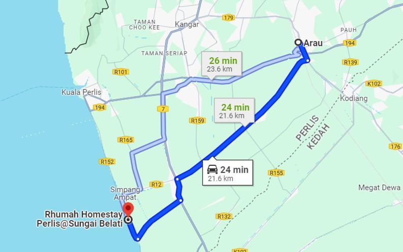 Rhumah Sungai Belati Villa Simpang Empat  Екстериор снимка